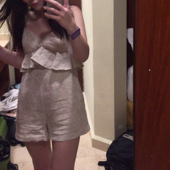 BCBG - Sleeveless Peplum Romper - Picture 2 of 3